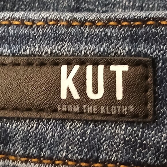 Kut From The Kloth Jeans Size 4 Crop Capri Low Rise Dark Blue Denim Stretch - Picture 7 of 9